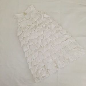 J. Crew Dresses - Crewcuts White Cotton Ruffle Dress J. Crew Dresses - Crewcuts White Cotton Ruffle Dress